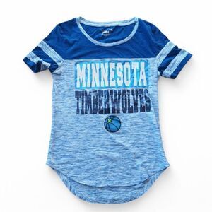5th & Ocean by New Era Minnesota‎ Timberwolves NBA Basketball SS Shirt Women's S